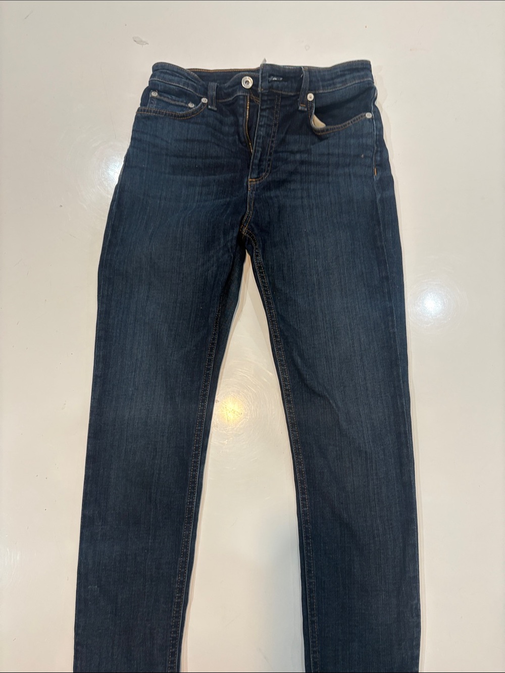 rag & bone Indigo Straight-Leg Jeans